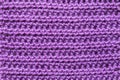 Handmade close-up simple lilac crochet pattern for background Royalty Free Stock Photo