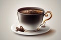 Handmade Coffee Cup Vector. Generative Ai