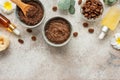 Handmade coffee scrub