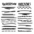Handmade Collection Set of Underline Strokes