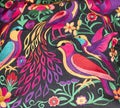 Handmade colorful fabric from Chiapas