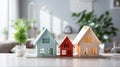 Handmade Colorful Miniature Doll Houses Royalty Free Stock Photo
