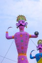 Idol of ravan during dussehra festival in India