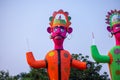 Idol of ravan during dussehra festival in India