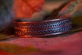 Handmade copper bracelet for women  - closeup Royalty Free Stock Photo