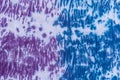 Purple and Blue Japanese Style Shibori Tie Dye Design