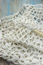 Handmade crocheted cotton organic blanket