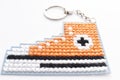 Handmade Cross Stitch Keychain Sneakers