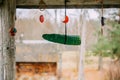 Handmade decor hanging outdoors