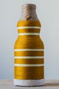 Handmade decorated bottle Royalty Free Stock Photo