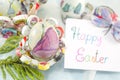 Handmade decoupage Easter egg Royalty Free Stock Photo