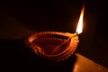 Handmade Diwali diya Royalty Free Stock Photo
