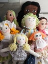 Handmade dolls for sale in Port Louis Caudan Waterfront.