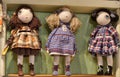 Handmade dolls in the shop Royalty Free Stock Photo