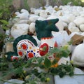 Handmade dragon russiantoy art sculptur garden nature