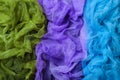 Dyed gauze fabric