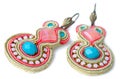 Handmade Earrings Royalty Free Stock Photo