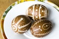 Handmade Easter Eggs Royalty Free Stock Photo