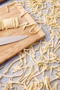 Handmade fettuccine pasta Royalty Free Stock Photo