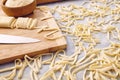 Handmade fettuccine pasta Royalty Free Stock Photo