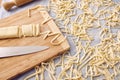 Handmade fettuccine pasta Royalty Free Stock Photo