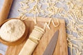 Handmade fettuccine pasta Royalty Free Stock Photo