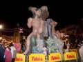 Handmade figures in Las Fallas in Valencia Spain