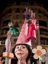 Handmade figures in Las Fallas in Valencia Spain