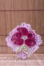 Handmade flower quilling paper craft,hobby practise.