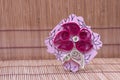 Handmade flower quilling paper craft,hobby practise. Royalty Free Stock Photo