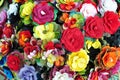 Handmade flowers background Royalty Free Stock Photo