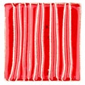 Handmade glazed red ceramic tile Royalty Free Stock Photo