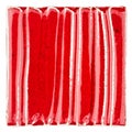 Handmade glazed red ceramic tile Royalty Free Stock Photo