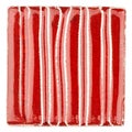 Handmade glazed red ceramic tile Royalty Free Stock Photo