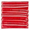 Handmade glazed red ceramic tile Royalty Free Stock Photo