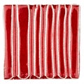 Handmade glazed red ceramic tile Royalty Free Stock Photo