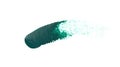 Handmade, hand drawn. Green acrylic brush stroke. Royalty Free Stock Photo
