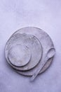 Handmade handcrafted concrete plates and bowls