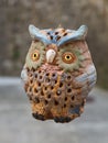 Handmade Hanged Wooden Owl Figurine