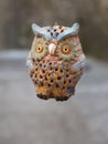 Handmade Hanged Wooden Owl Figurine