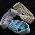 Handmade head bands knit in free time, accessories for woman