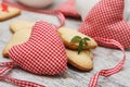 Handmade heart with cookies Royalty Free Stock Photo