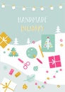 Handmade Holidays Card. Tools, Crafts and Christmas Gifts