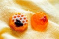 Handmade honey soap bars