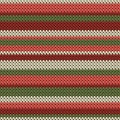 Handmade horizontal stripes christmas knit