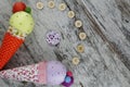 Handmade ice creams Royalty Free Stock Photo
