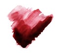 Splatter of Dark Red Watercolor Royalty Free Stock Photo
