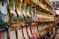 Handmade Indian Jutti in the market of Amritsar, Punjab