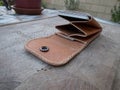 Handmade leather wallet