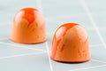 Handmade luxury bonbons orange color